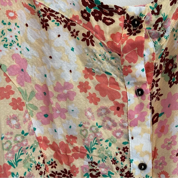 (SOLD) FREE PEOPLE NWT Callie Floral Sheer Tunic Size Large - Picture 5 of 15